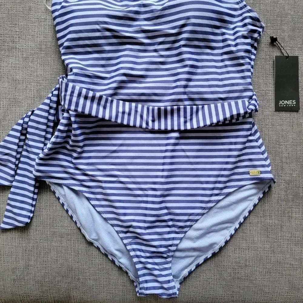 JONES NEW YORK Women ​One-Shoulder One-Piece Swimsuit Size XL